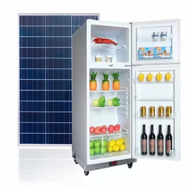 

N DC 12V Solar Powered Freezer Refrigerator Energy Efficient For Household Outdoor Vehicle Marine Use