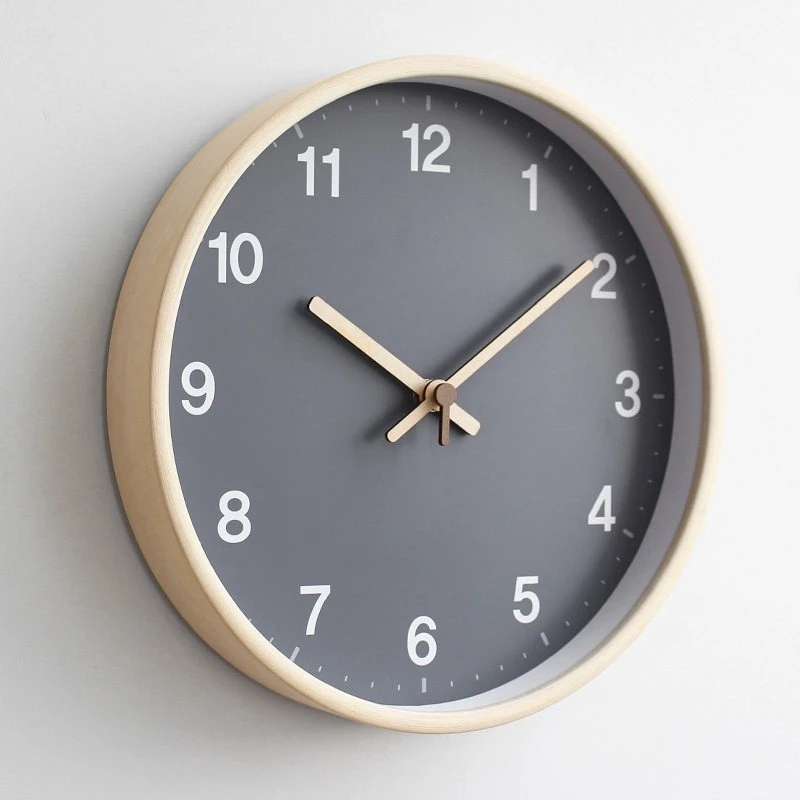 Modern Clockwork Round Wall Clock Digital Silent Mechanic Office Accessories Wall Clock Nordic Reloj Digital De Pared Wall Decor