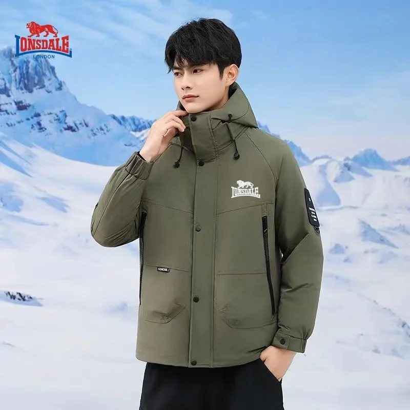 Autumn and winter high-quality hooded cotton jacket for men and women, new outdoor sports warm, windproof, waterproof mountainee