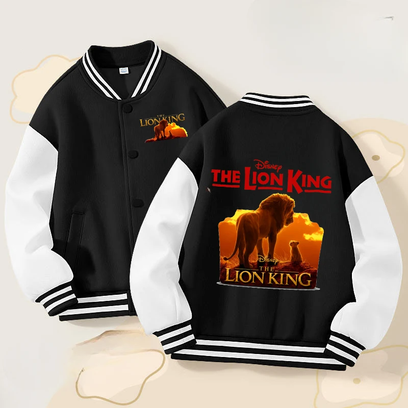 The Lion King Children Girl boy Jacket Coat Cartoon Kid Fall Fashion Outerwear Sportswear Clothing Sports Costume Clothes 2024