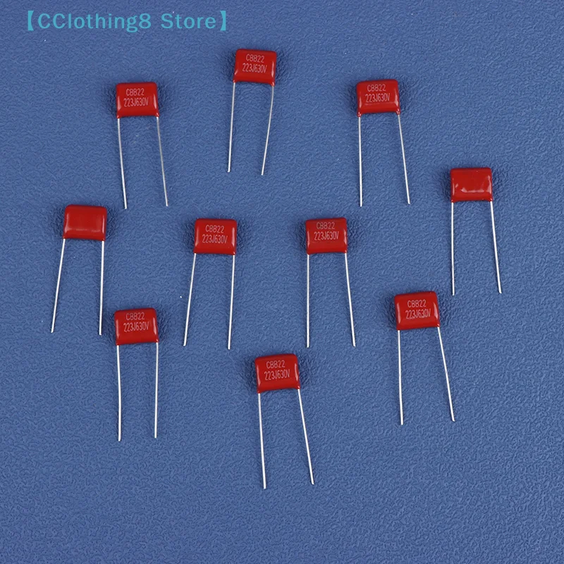10Pcs Pro 223J 630V 22NF 0.022UF Capacitors Metallized Polypropylene Guitar Cap CBB Film Caps For Electric Guitar Bass【AliS8】
