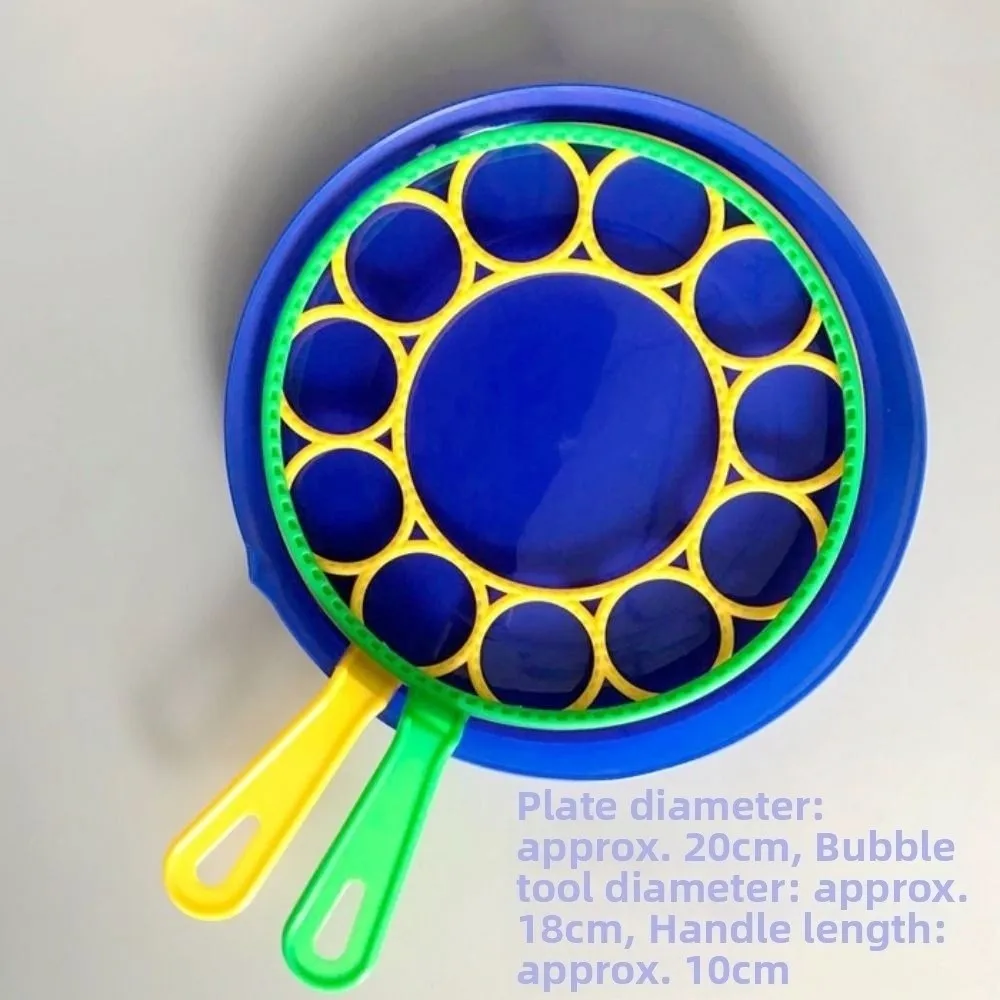 مجموعة من 3 قطع متعددة الأنماط لصنع الفقاعات، عصا فقاعات كبيرة زرقاء من البلاستيك للأطفال، أدوات تفاعلية للجنسين