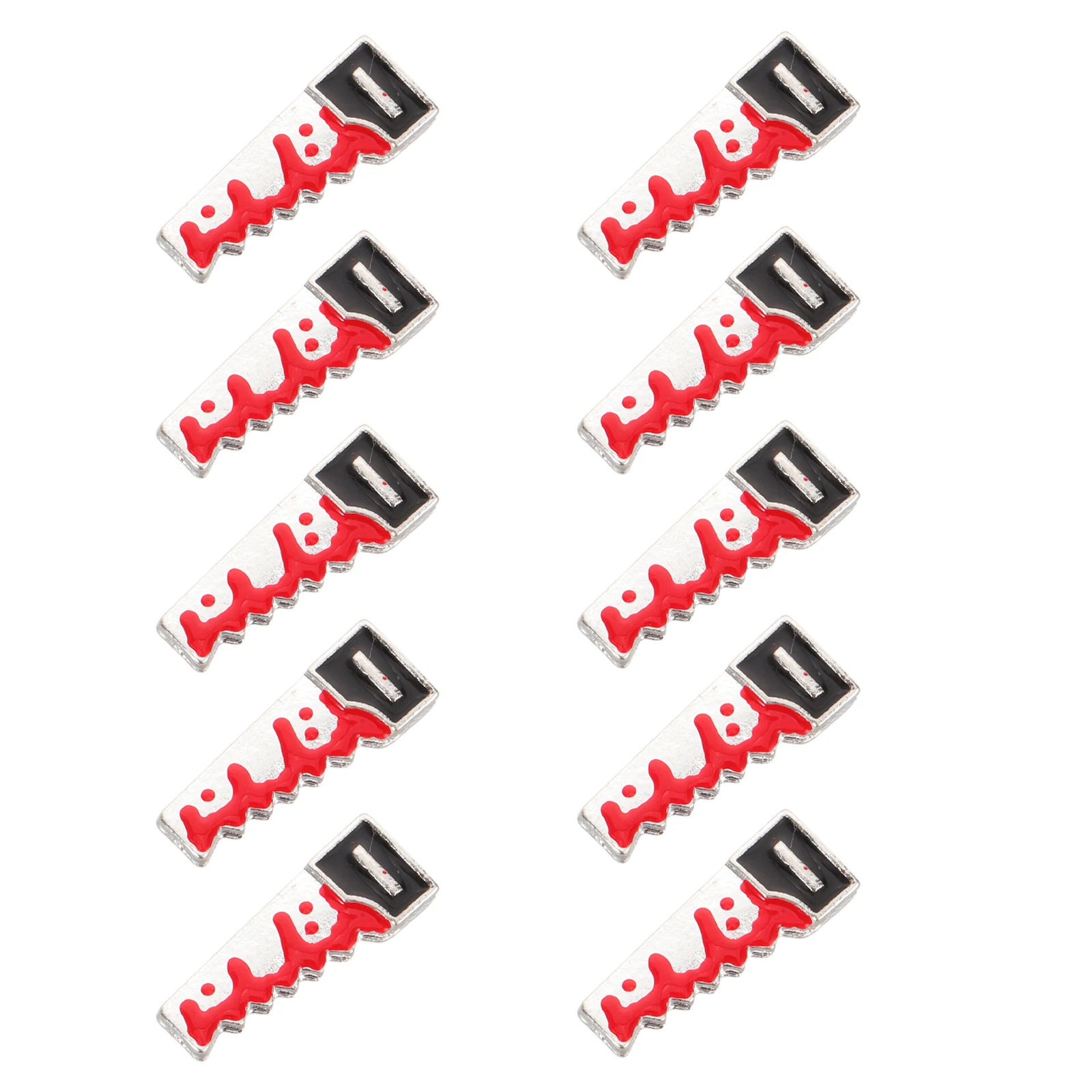 

10 Pcs Halloween Nail Ornament Decor Bloody Art Jewelry Sharp 3d Knife Decorations