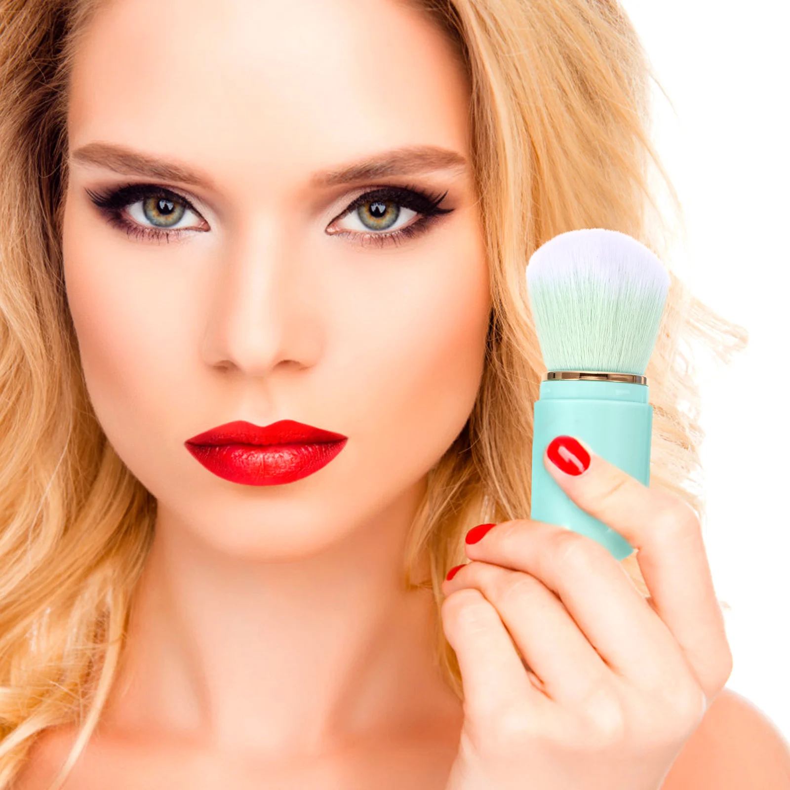 

1Set Makeup Brush Set Professional Brushes Soft Durable Bristles Portable Case Travel Makeup Tool Face Powder