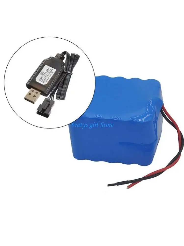 

C7AB 2Pcs USB Charging Wire SM2.0 4P Adapter for 7.4V Lithium Polymers Battery
