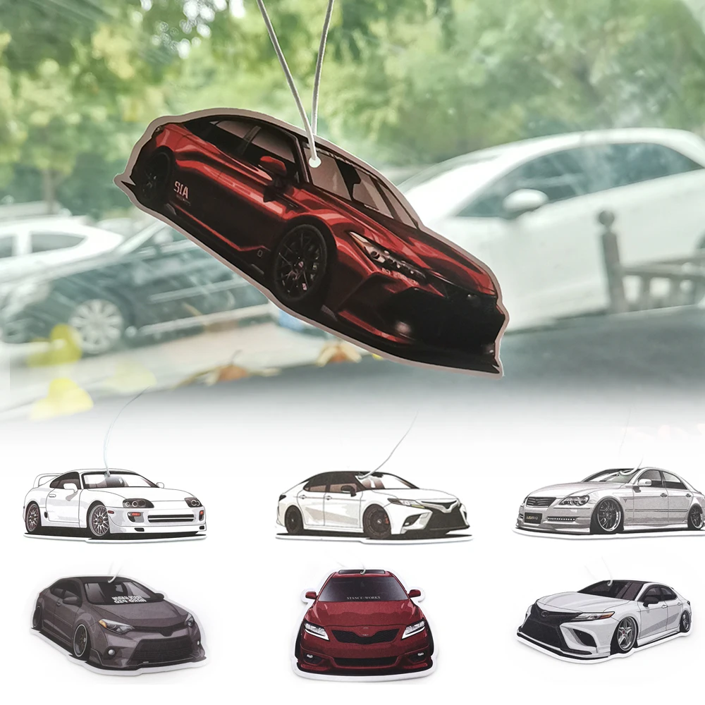 Car Air Freshener Hanging Rearview Mirror Perfume Pendant For Toyota Corolla Camry Reiz Land Cruiser SUPRA YARIS AVALON 4 Runner