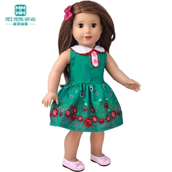 Doll Clothes Fashion T Shirt Pants Cartoon Dress Fits 45cm American Doll Toy Accessories Gift Girls