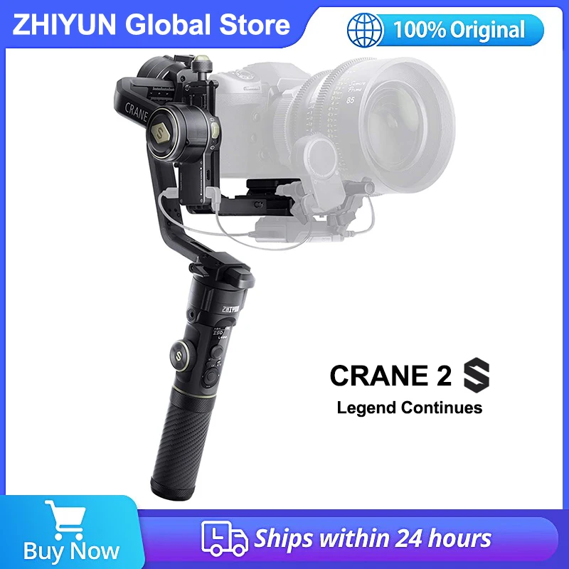 

Zhiyun Crane 2S 3-Axis Handheld Gimbal Stabilizer for DSLR Mirrorless Camera Compatible Sony Panasonic LUMIX Nikon Canon