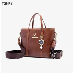 Ladies 'tote  bag Large capacity Handbag for Women Crossbody bag pattern PU Portable bucket bag ladies messenger bags