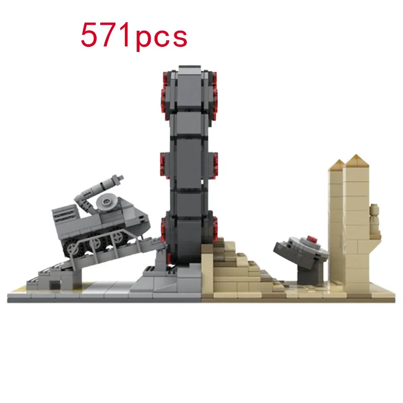 

Строительные блоки для сборки мелких частиц MOC-27131 571 шт. развивающая игрушка игровая сцена украшение двери игрушка подарочные украшения