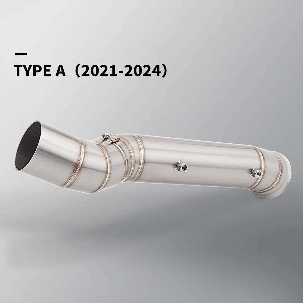 الانزلاق على العادم ل CFMOTO 800MT 800 mt CF800-5A 2021 2022 2023 2024 دراجة نارية العادم الهروب موتو تعديل الأوسط أنبوب ربط الأنابيب #2