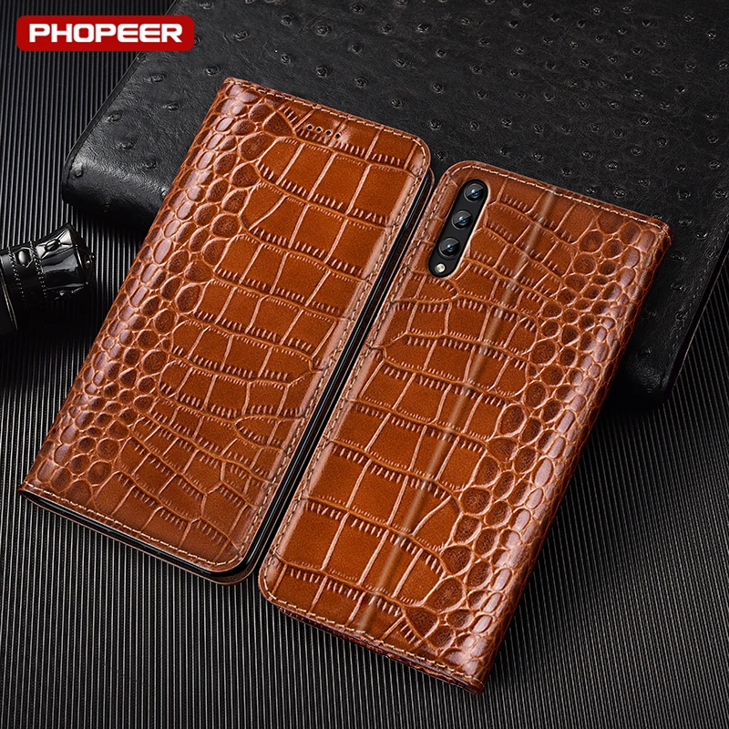 

Чехлы для телефонов из натуральной кожи с текстурой крокодила для Xiaomi Mi 8 9 9T SE 10 10i 10s 10T Pro Lite Ultra Magnetic с карманом для карт