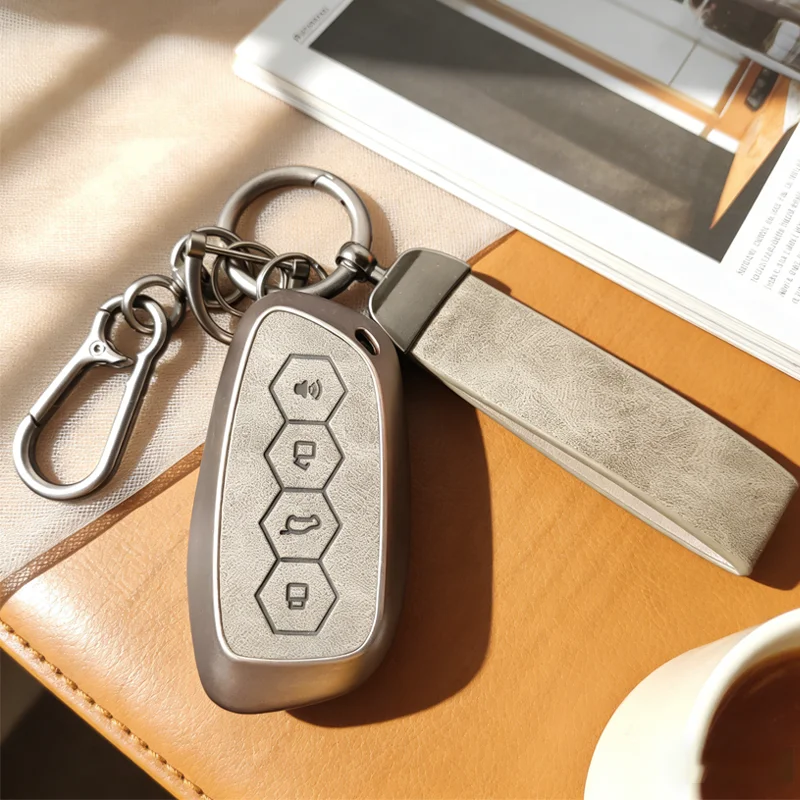 

Чехол для автомобильного ключа Great Wall Haval H6 2024, H9 2024, H2, M6, Cool Dog Plus, Owl, Dragon MAX, F7, F7X, F7H, H8, H3 – деловой стиль