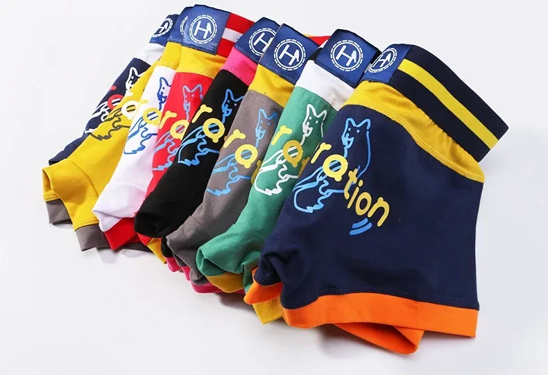 Cotton Bulge Underwear for Men Skin Friendly Breathable Comfy Boxer Briefs Panties Male Sexy Low Waist U Convex Pouch Underpants
