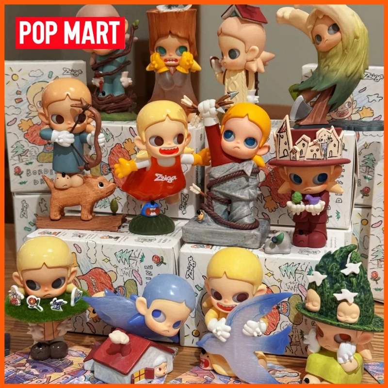 Figurki POPMART Zsiga Borderline Drifter Series Blind Box Śliczne Ozdoby na Biurko Model Mystery Box Zabawki Prezenty Prezenty na Halloween