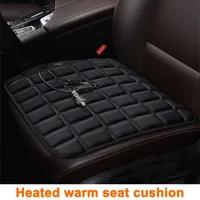 12V Car Seat Heated Cover Electric Heating Pads Front Seat Cushion Adjustable Temperature Universal Winter Auto Seat Warmer