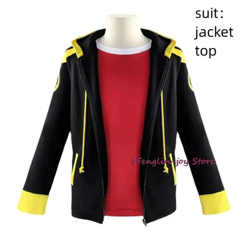 

Game Mystic Messenger 707 seven luciel Saeyoung console cosplay costume wig anime zipper jacket hoodies T-shirt Halloween suit