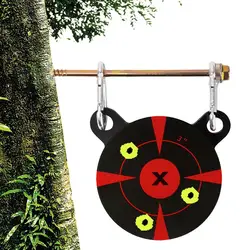 Alloy Shooter Targets Anti Hitting Inserted Tree Panda Head Thick Target Portable Panda Head Target Anti Hitting Target For Boys