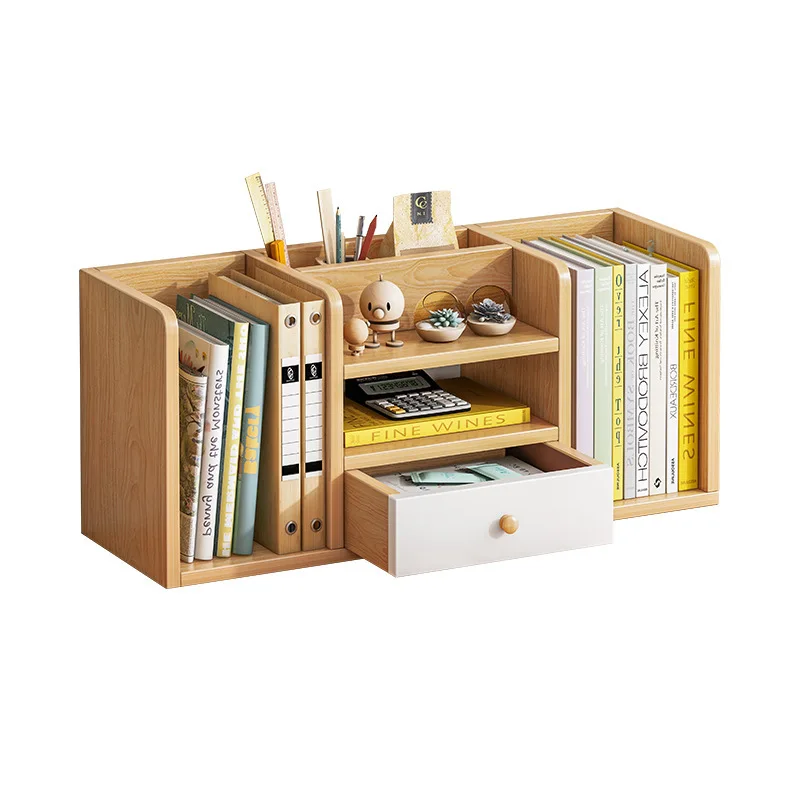 

Small Stable Children's And Students' File Rack Office Round Edges And Corners Desk Storage Rack Grid Drawer Storage Bookshelf