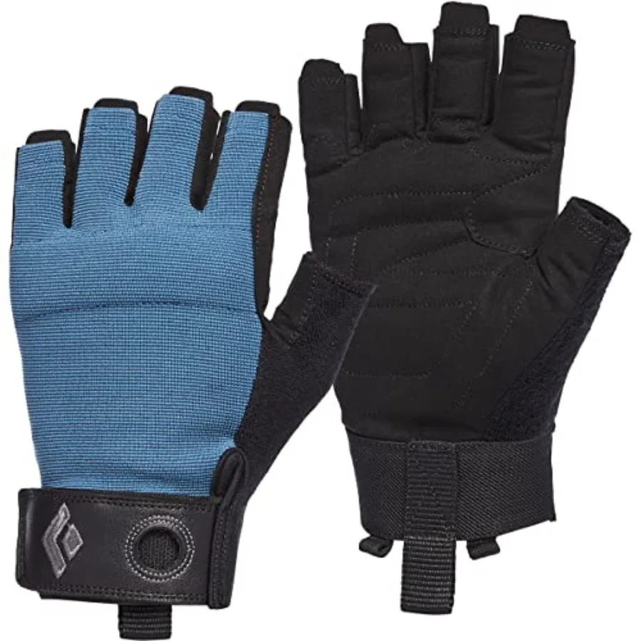 

Men's Crag Gloves Breathable Stretch Mesh Synthetic Leather Palm Durable Protection for Belaying and Via Ferrata
