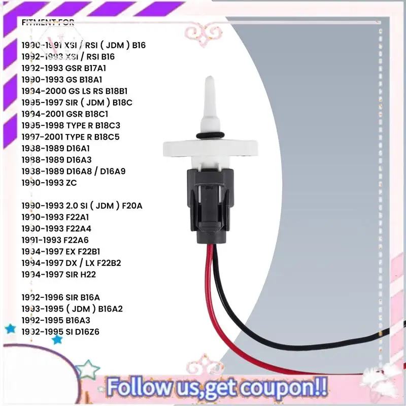 A76T-37880P05A00 IAT Intake Sensor With Connector For Civic Honda Accord Acura TL 37880-P05-A00 Intake Air Temperature Sensor