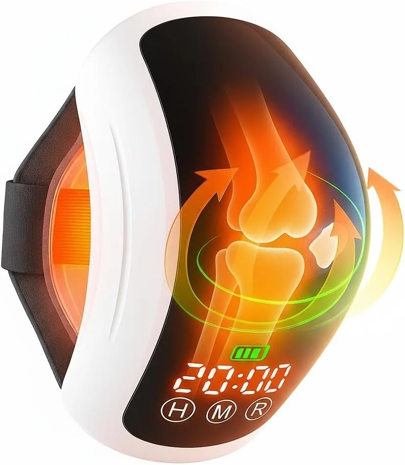 

Беспроводной массажер для коленей LLLT для облегчения боли при остеоартрозе, 70 светодиодов (808 нм, 660 нм, 630 нм), горячий компресс для снятия отеков и скованности суставов