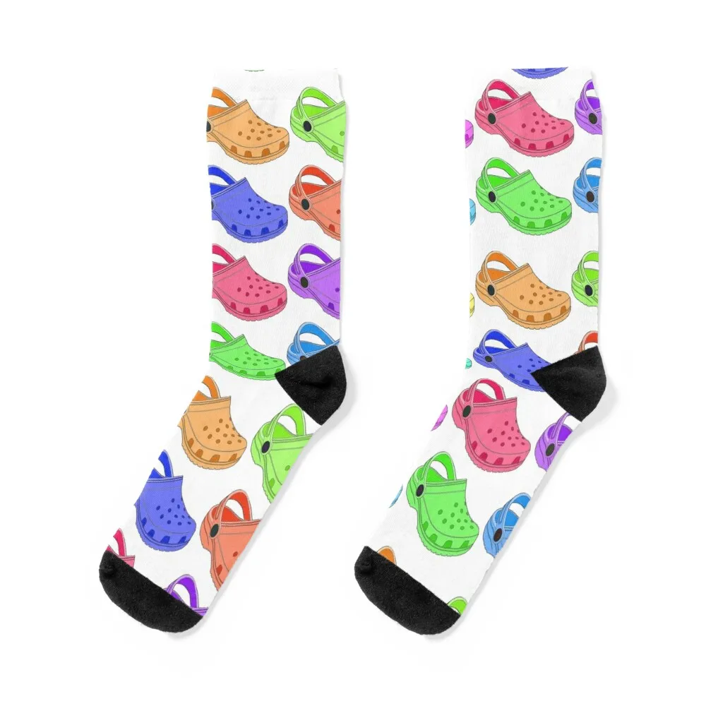 

Crocs Socks colored funny sock cotton man Socks For Women Men's