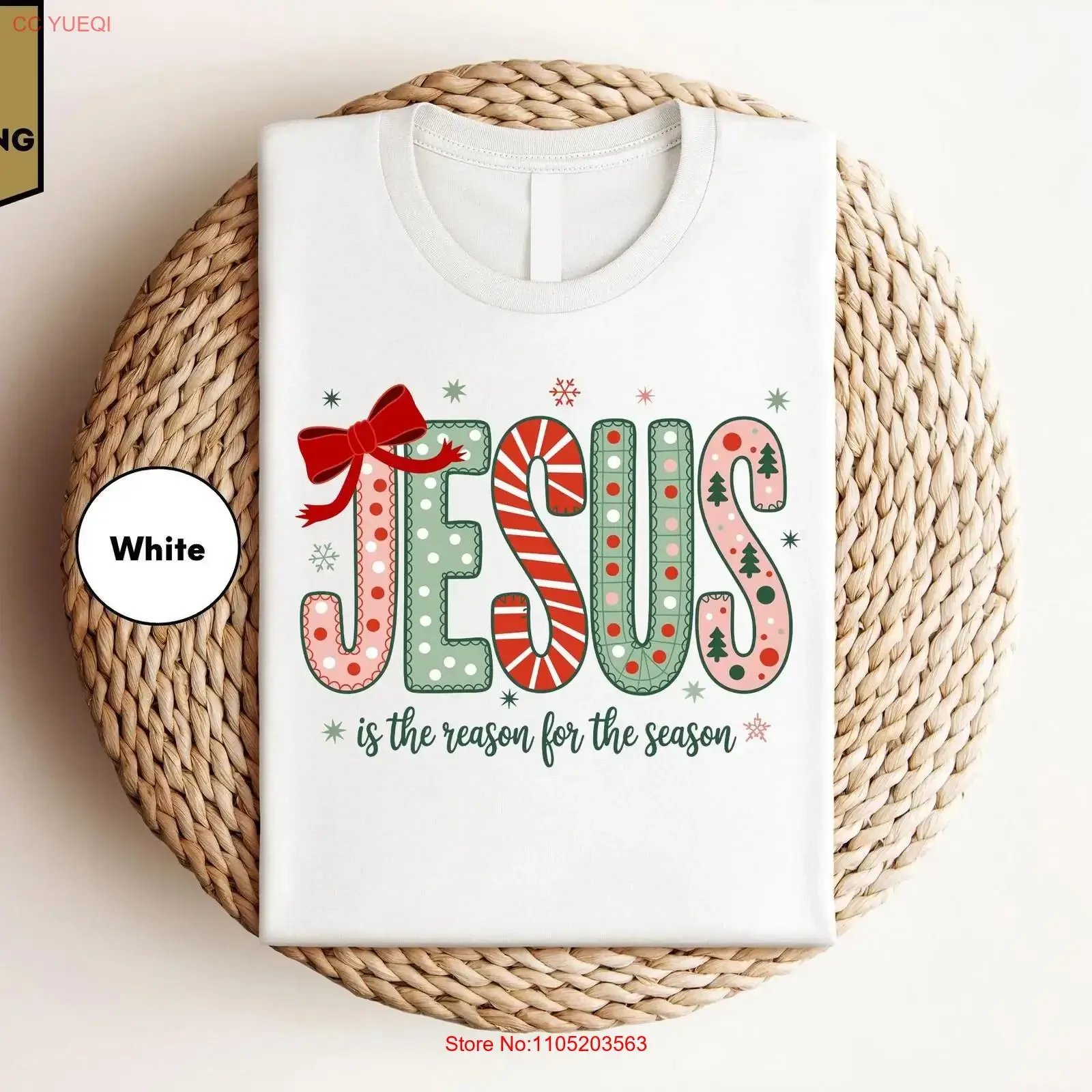 Jesus Is The Reason For Season T Shirt Christmas Christian Quotes Religious vintage Washed Stylish Slightly Unisex