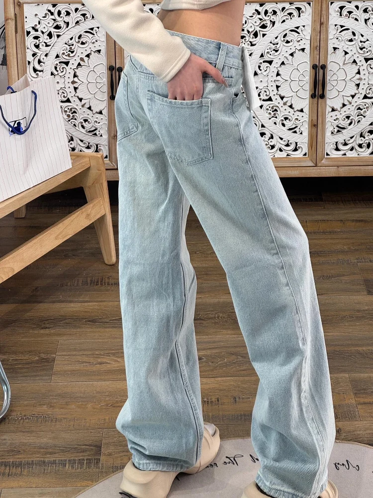 

Women'S Palazzo Jeans Quality Texture Material Feel Comfortable Lasting Wear Resistant Anti Wrinkle Durable Heavy Full Cut