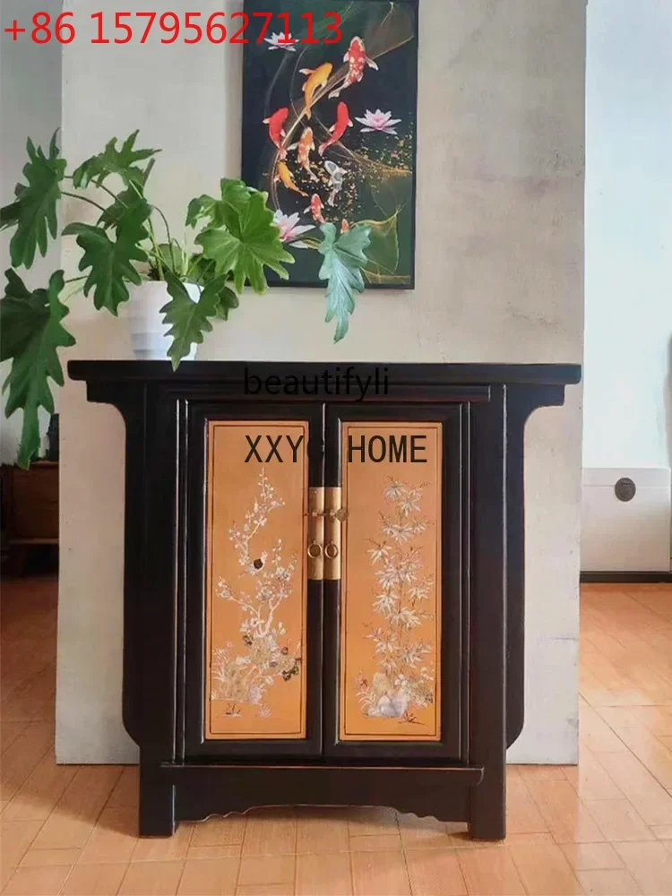 

Тумба-шкаф из массива дерева для прихожей, напольная, для гостиной, винный шкаф, витрина, простой современный дизайн