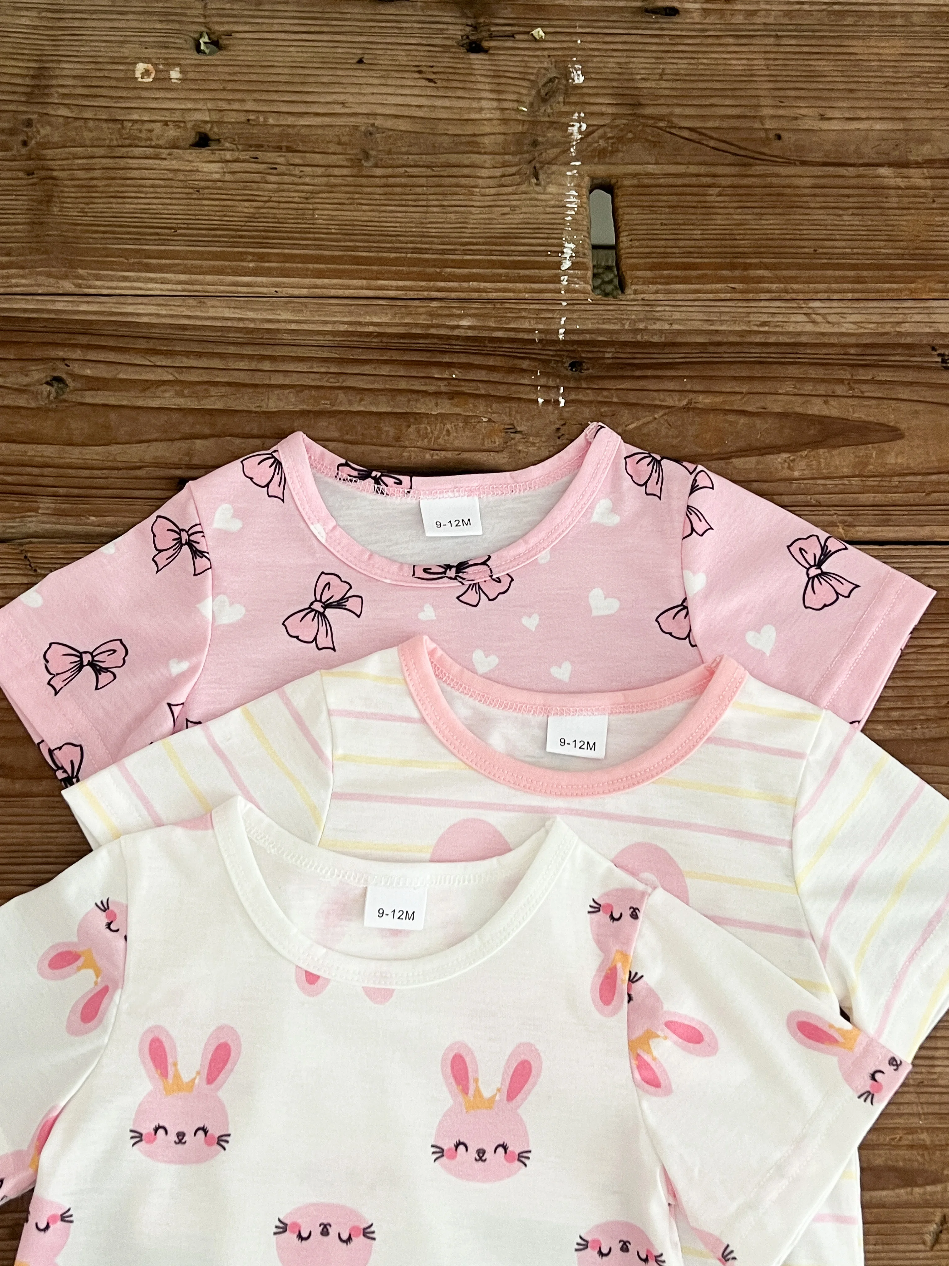 Summer  0-3  Years  Old  Infant  Baby  Girls  Short Sleeved Animal Print  Casual  2-Piece Set