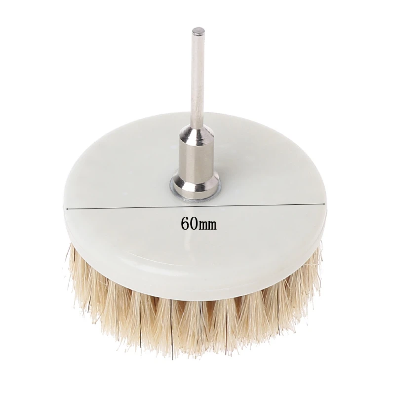 60mm Drill Powered Scrub Heavy Duty Cleaning Brush With Stiff Bristles Tools