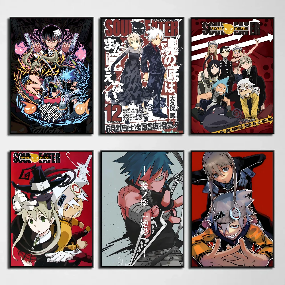 1 قطعة S-الروح E-Eater أنيمي المشارك ورقة طباعة غرفة المعيشة المنزلي غرفة نوم مدخل بار مقهى الفن اللوحة الديكور #3