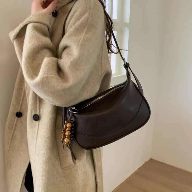 

2025 New Vintage Shoulder Crossbody Bag for Women, Genuine Leather Multi-way Large Capacity Tote Purse, Retro Chic Work Bag