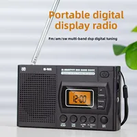 Reloj con pantalla Digital LED, Radio con batería AA, estéreo, supervivencia de emergencia, AM, FM, SW, Radio con pilas, Radio portátil pequeña