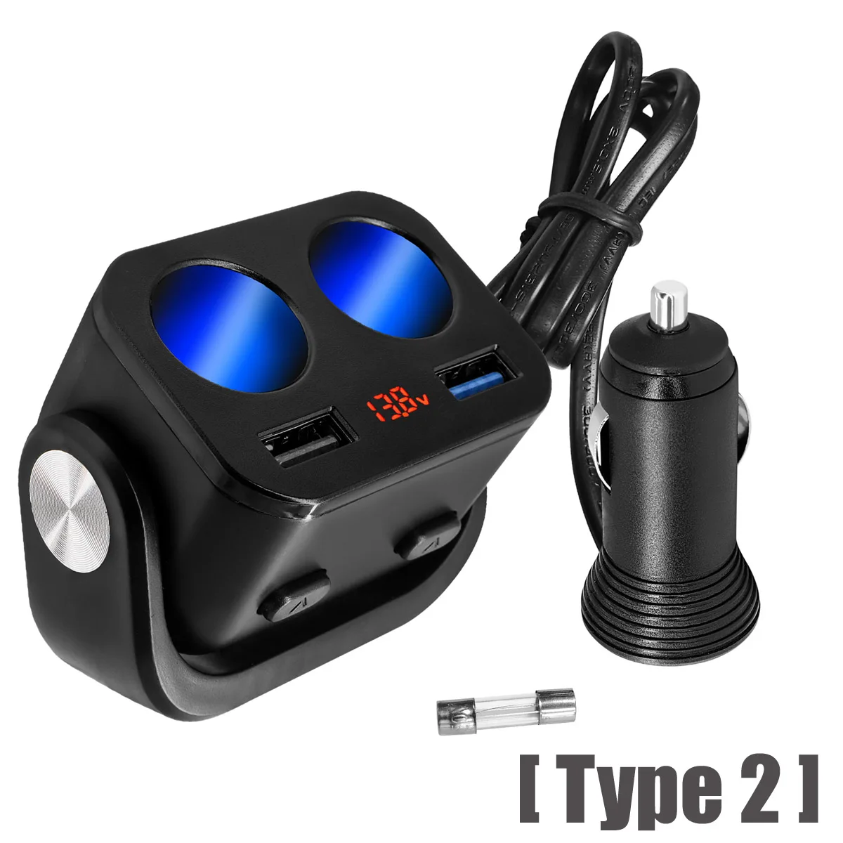 12V - 24V Auto Zigarette Leichter Buchse Splitter Stecker LED Auto USB Ladegerät Cigarete Adapter Power Stecker Telefon ipad DVR Zubehör