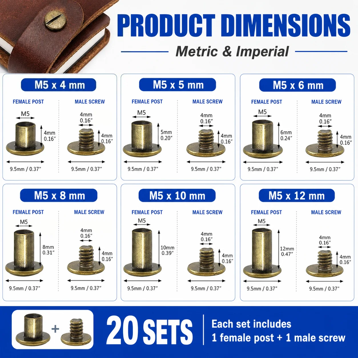 20 Set di Rivetti in Pelle con - Body Jewelry Chicago recensione e prezzo