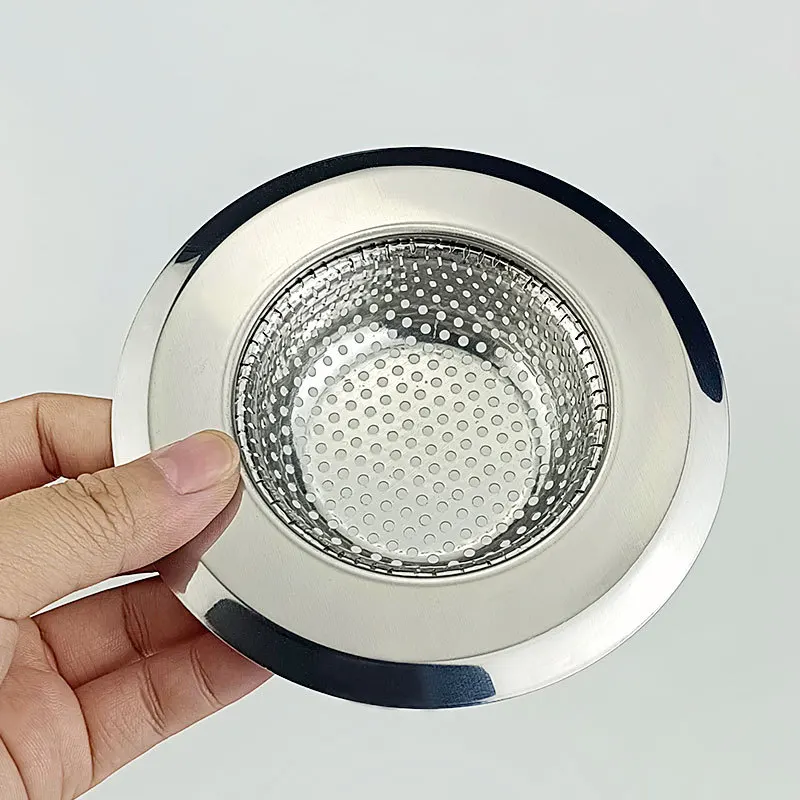2PCS Edelstahl Küche Waschbecken Bodenablauf Filter Bildschirm Anti-Verstopfung Gemüse Becken Net für Heimwerker