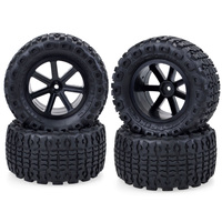 ZD Racing 4pcs Desert Truck Wheels Tires 110MM 112MM RC Rubber Tires Tyre Rim Wheels Tires 12mm Hub Hex For RC 1/10 Car Off Road