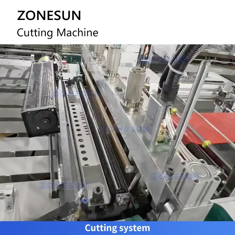 Zonesun ZS-PCJ1 آلة صنع الأكياس البلاستيكية البوليثين لفة قطع الأكياس إلى آلة قطع الورق