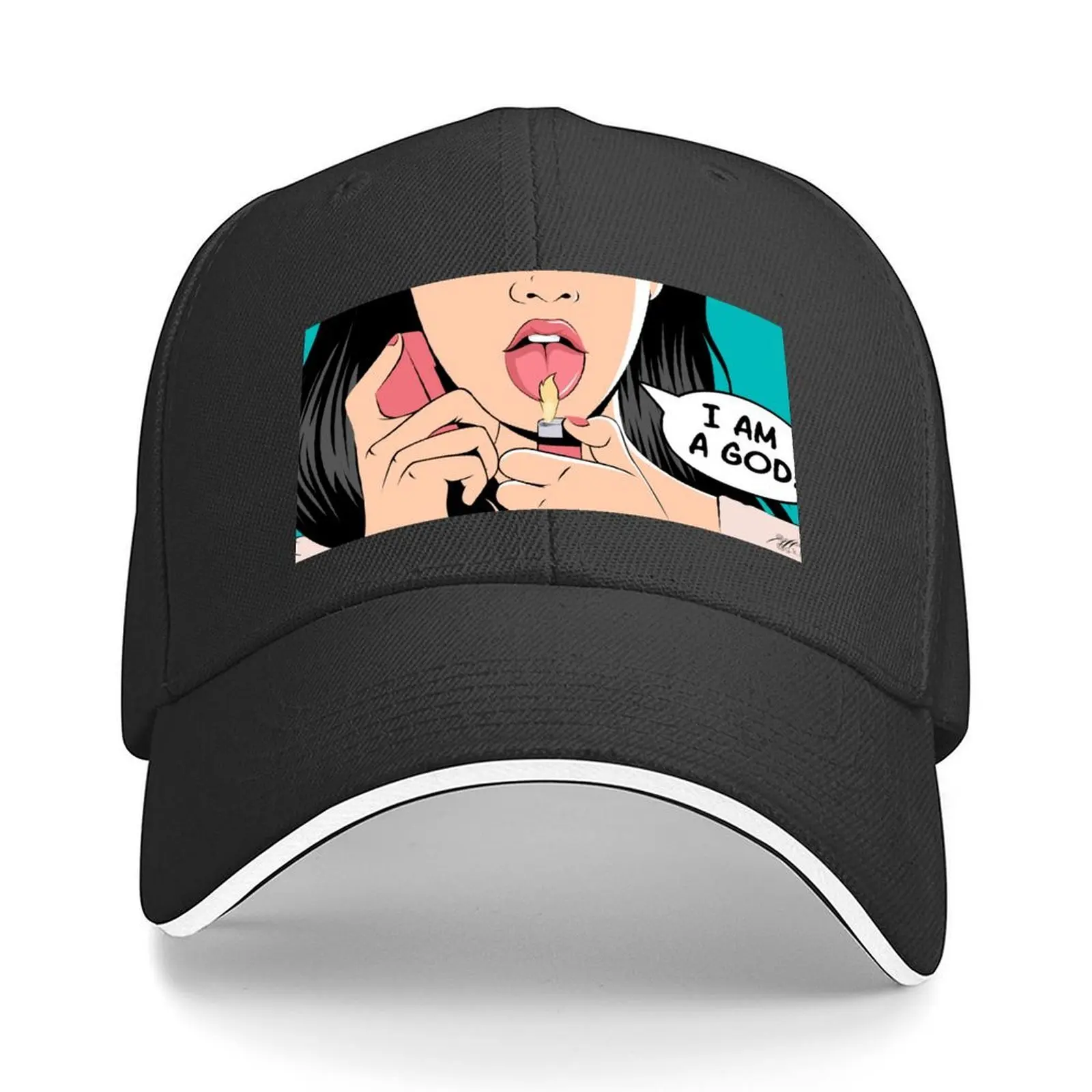 

Jennifer's Body - I Am A God Baseball Cap hats on offer Golf Hat Male hat Hip Hop Hats Man Women's