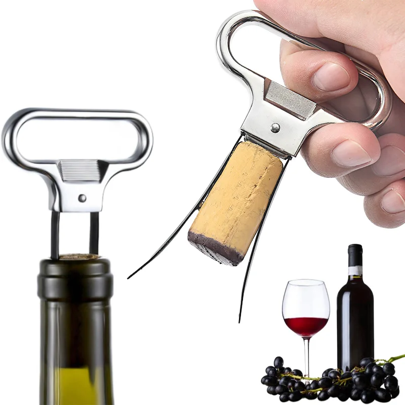 Two Prong Wine Bottle Opener Corkscrew Remover Wine Bottle Opener for Home Dining Room Hotel Bar Cork Puller beer opener