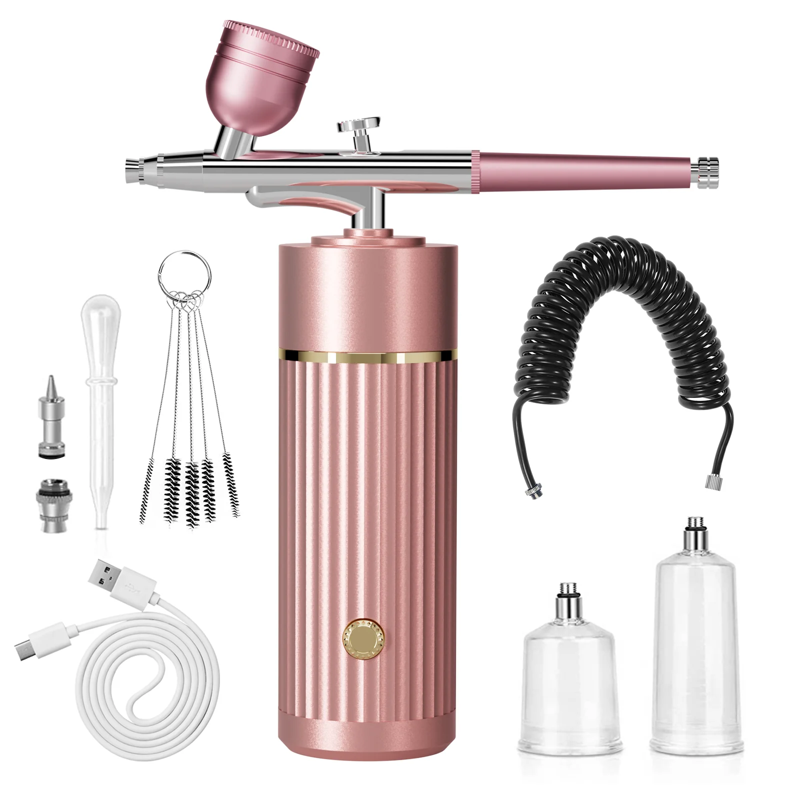 Makeup Spray Gun Airbrush Kit for Makeup Artists Facial Spray Gun for Cosmetics Body Art Airbrushing Equipment