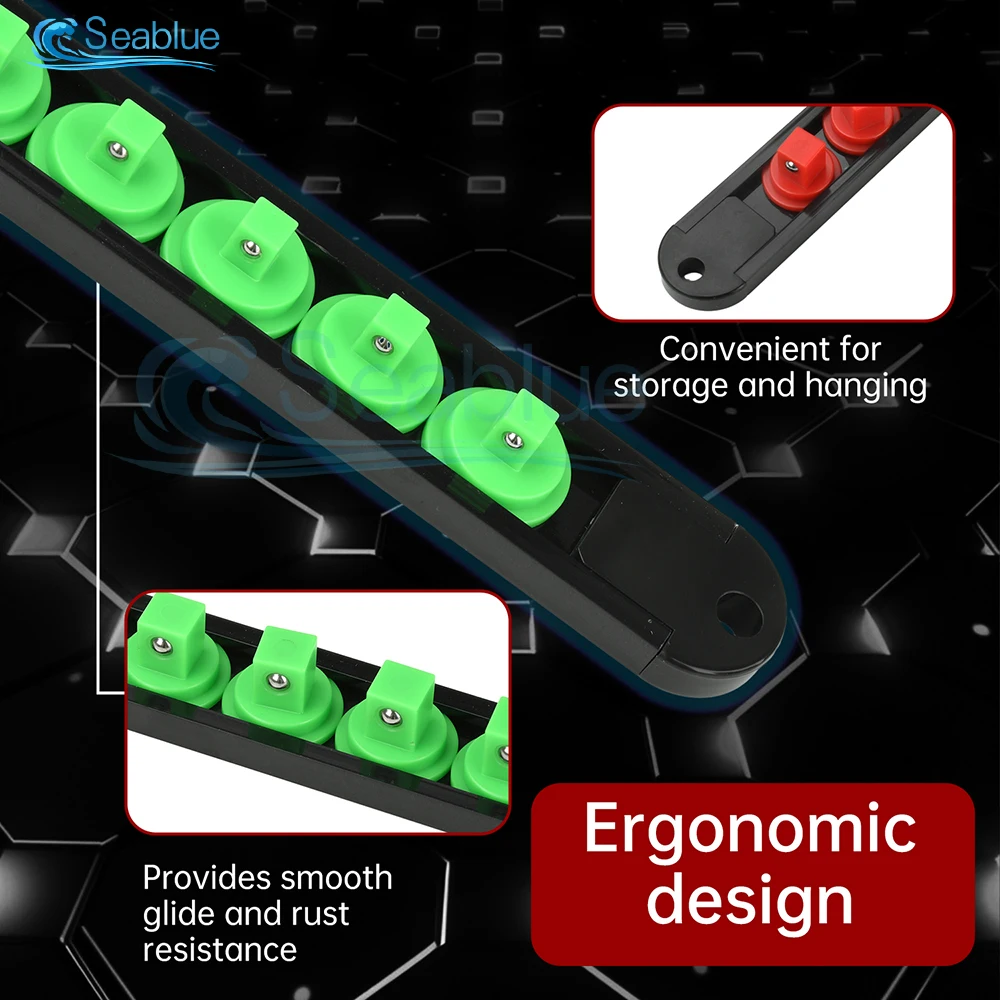 360 درجة الدورية كم حامل المنظم ABS البلاستيك ل 1/2 1/4 3/8 بوصة مآخذ جدار الجدول درج جبل تخزين الأدوات #3
