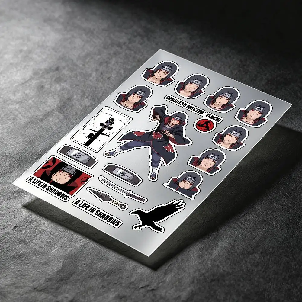 Uchiha Itachi Anime Character Stickers Auto Body Bumper Windows Motorcycle Laptop Walls Vinyl Decal Car Tuning Accessories