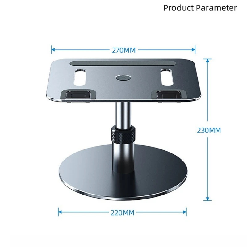 حامل الكمبيوتر المحمول اللوحي Eary حامل زاوية ارتفاع قابل للتعديل حامل الكمبيوتر المحمول المحمول 360 ° حامل قراءة الكمبيوتر المحمول المكتبي الدوار #6