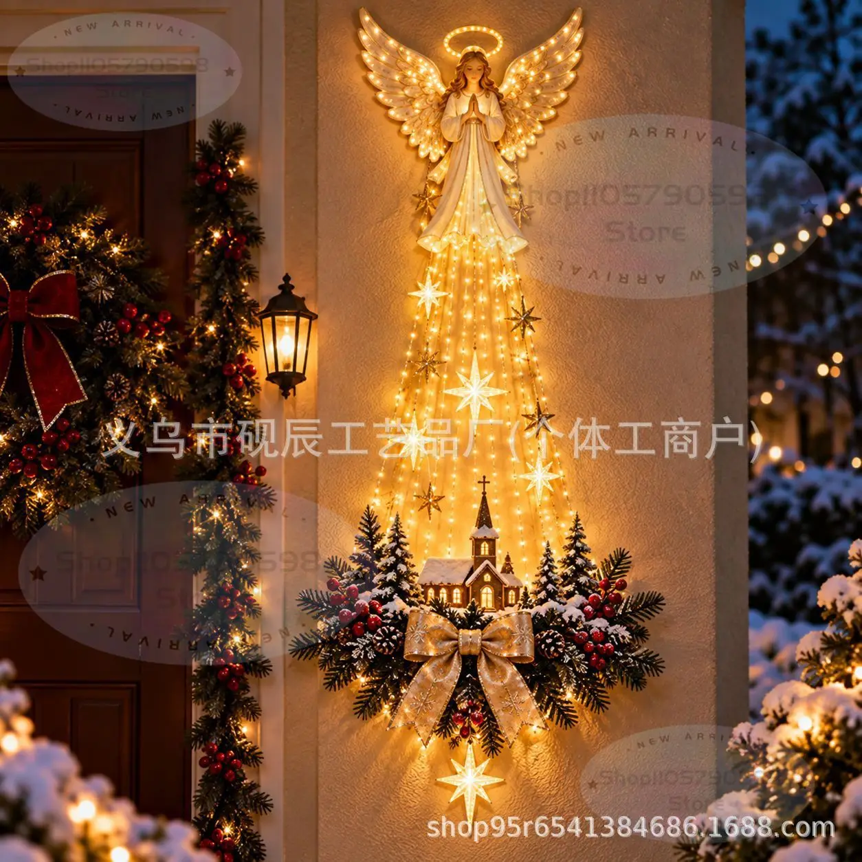 2026 Lighted Nativity Bethlehem Star Wall Decor with Warm LED Lights,Indoor & Outdoor Use, Holiday Wall Hanging,Christmas Decor