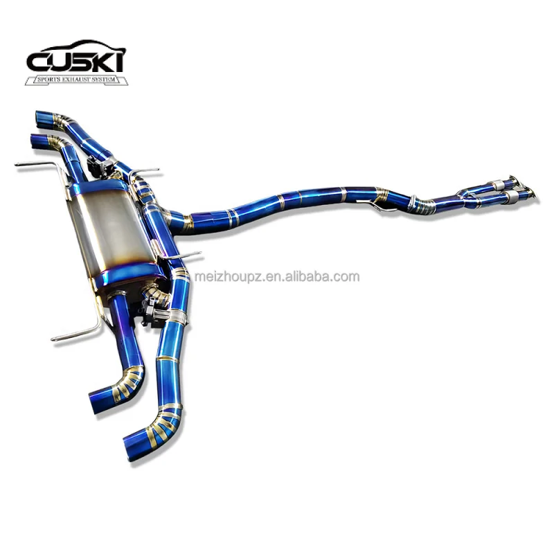 Cat Back Exhaust for Nissan GTR GT-R R35 3.8tt 2008-2021 Titanium Alloy Valvetronic Exhaust Y Pipe Car Exhaust Power Upgrade