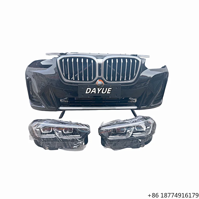 

2022-2024 for X3 G01LCI M Sport Front Bumper with Water Tank, Heat Sink, Electronic Fan, Headlight Set