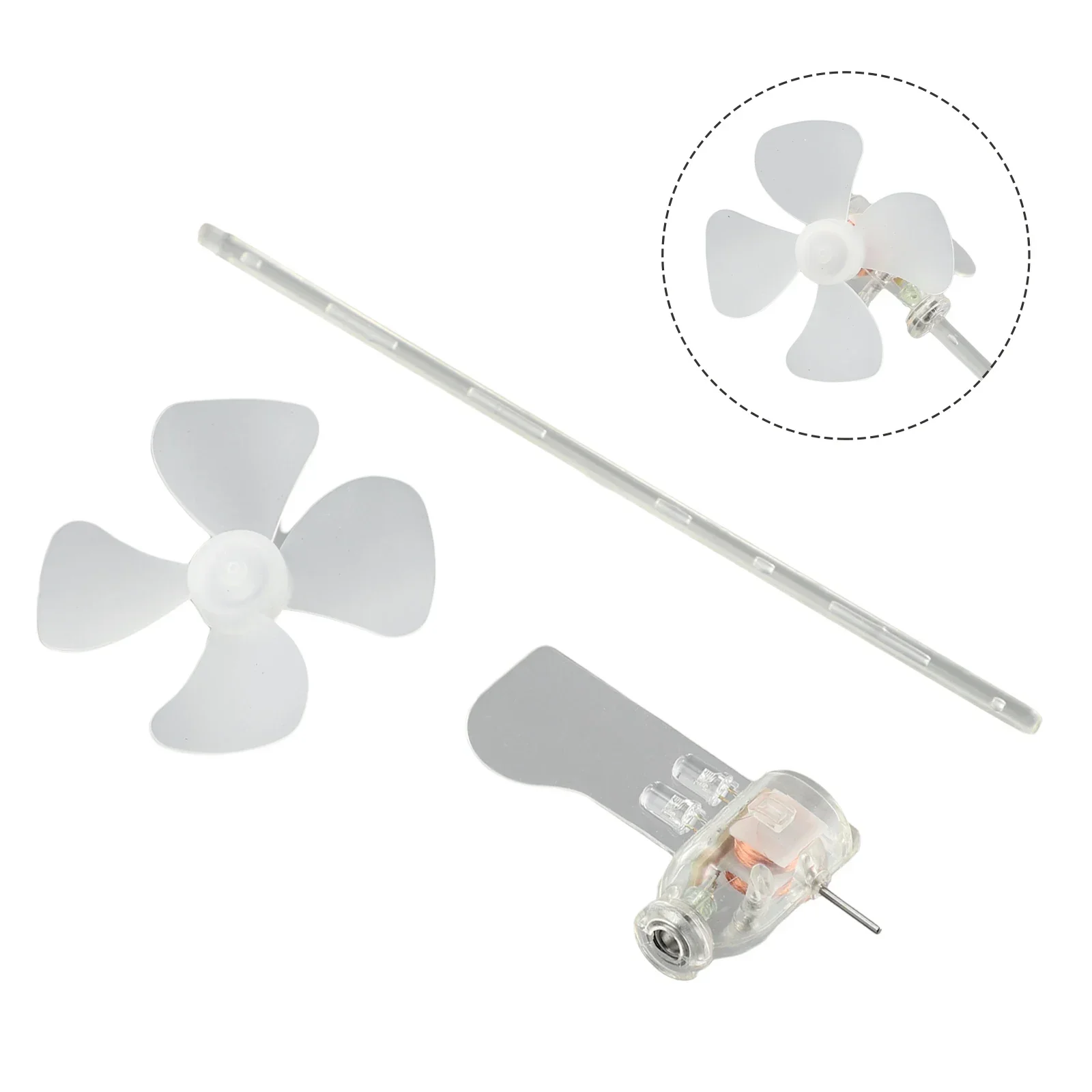 LED Teaching Tools Wind Turbines Model Plastic Sample Smallest Template Wind Turbine 1 Green LED 1Pc 2 Blue LED